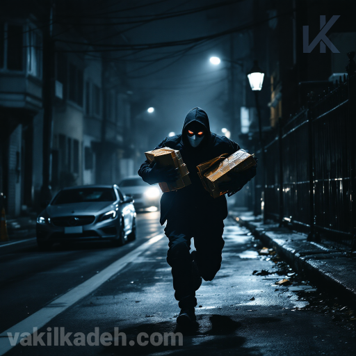 فرار دزد از صحنه جرم