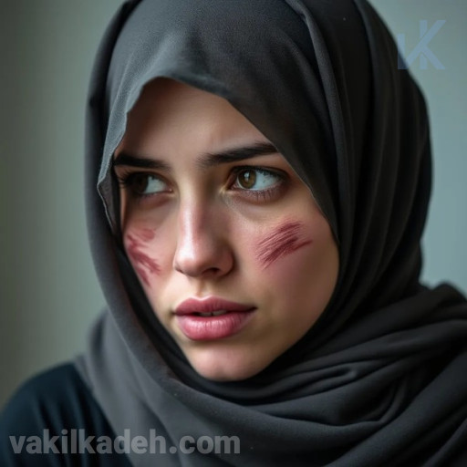زنی که دچار ضرب و جرح شده