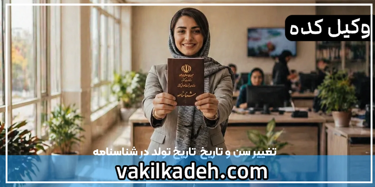 تغییر سن و تاریخ  تاریخ تولد در شناسنامه