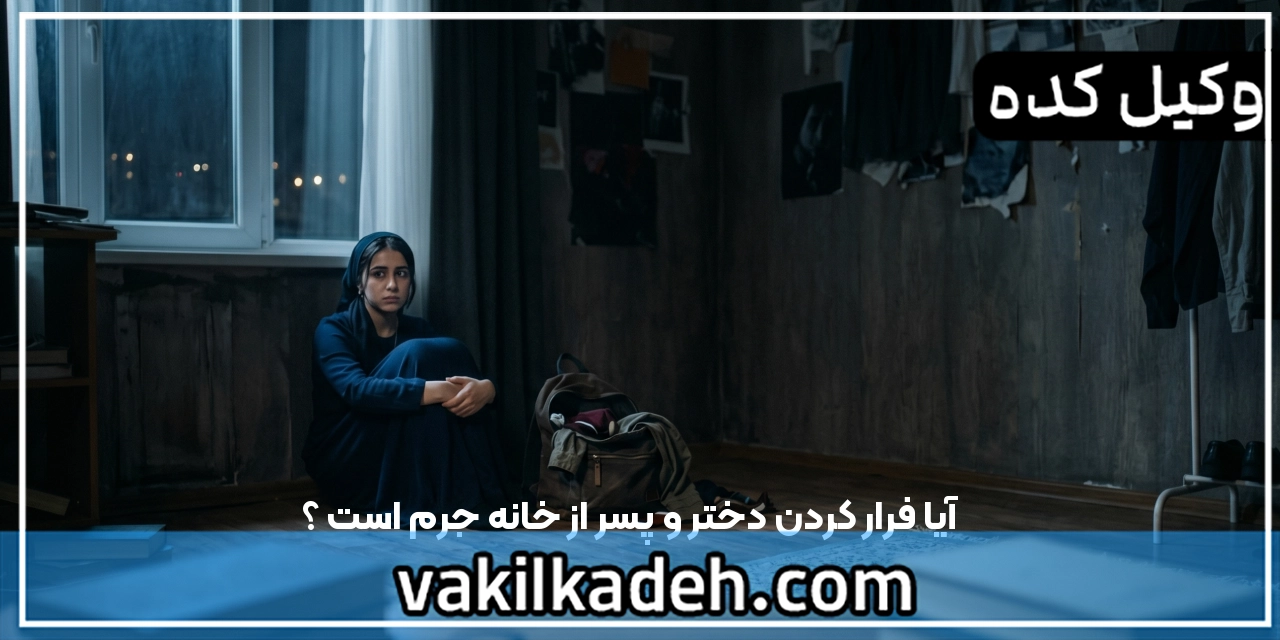 آیا فرار کردن دختر و پسر از خانه جرم است ؟