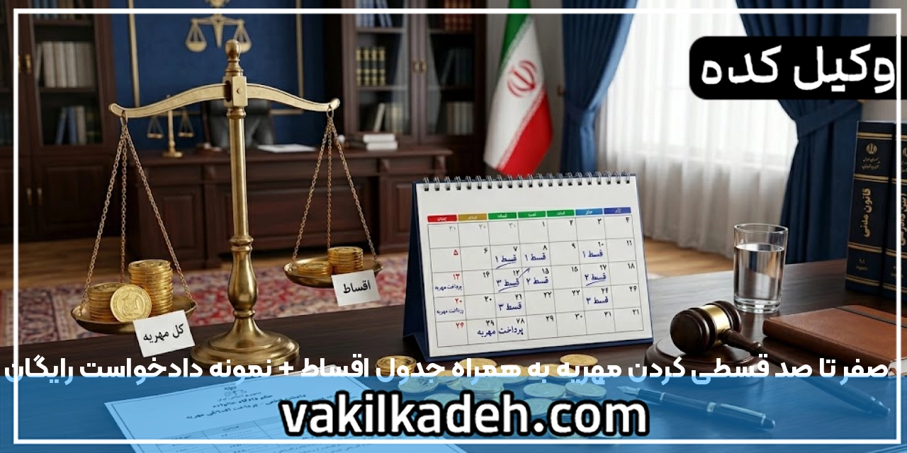 صفر تا صد قسطی کردن مهریه به همراه جدول اقساط + نمونه دادخواست رایگان