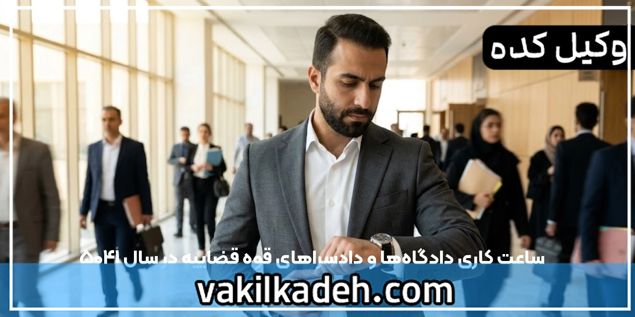 ساعت کاری دادگاه‌ها و دادسراهای قوه قضاییه در سال ۱۴۰۵