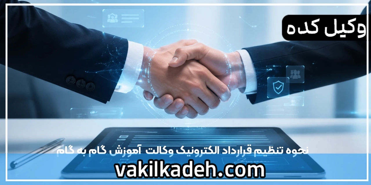 نحوه تنظیم قرارداد الکترونیک وکالت | آموزش گام به گام