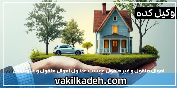 اموال منقول و غیر منقول چیست | جدول اموال منقول و غیرمنقول