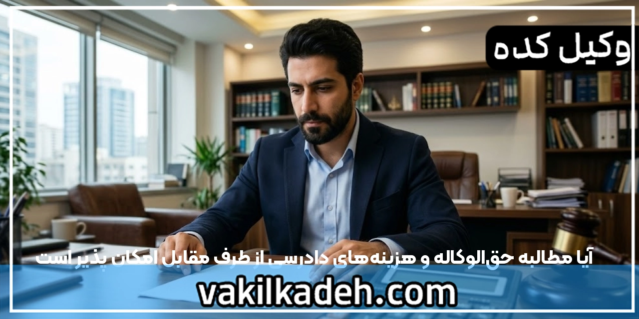 آیا مطالبه حق‌الوکاله و هزینه‌های دادرسی از طرف مقابل امکان پذیر است