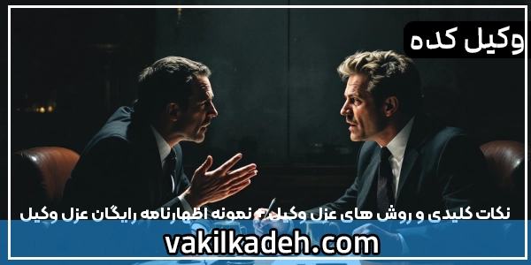 نکات کلیدی و روش های عزل وکیل + نمونه اظهارنامه رایگان عزل وکیل
